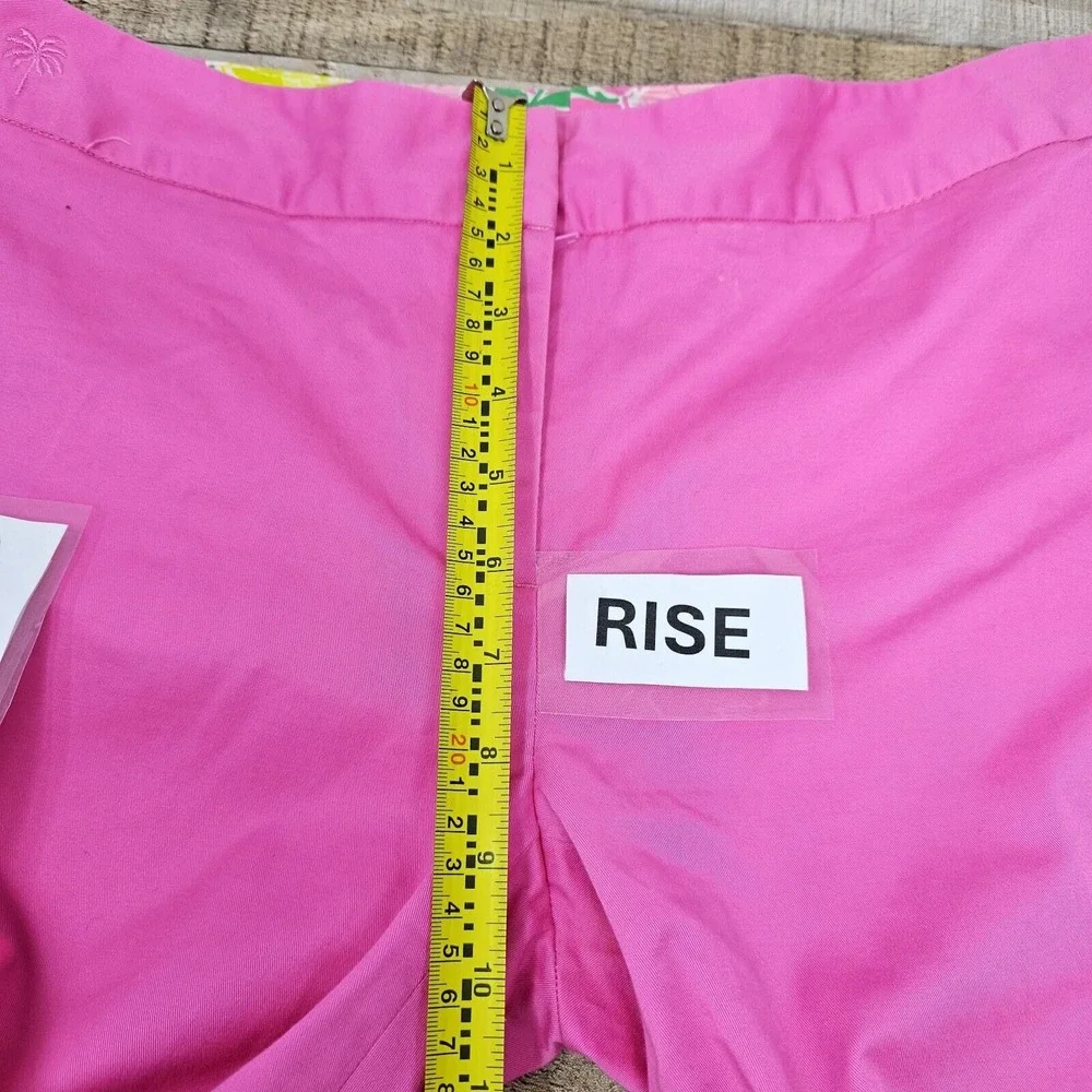 Lilly Pulitzer Hot Pink Dress Pants Size 6‎ Women's Straight Leg Stretch Bright